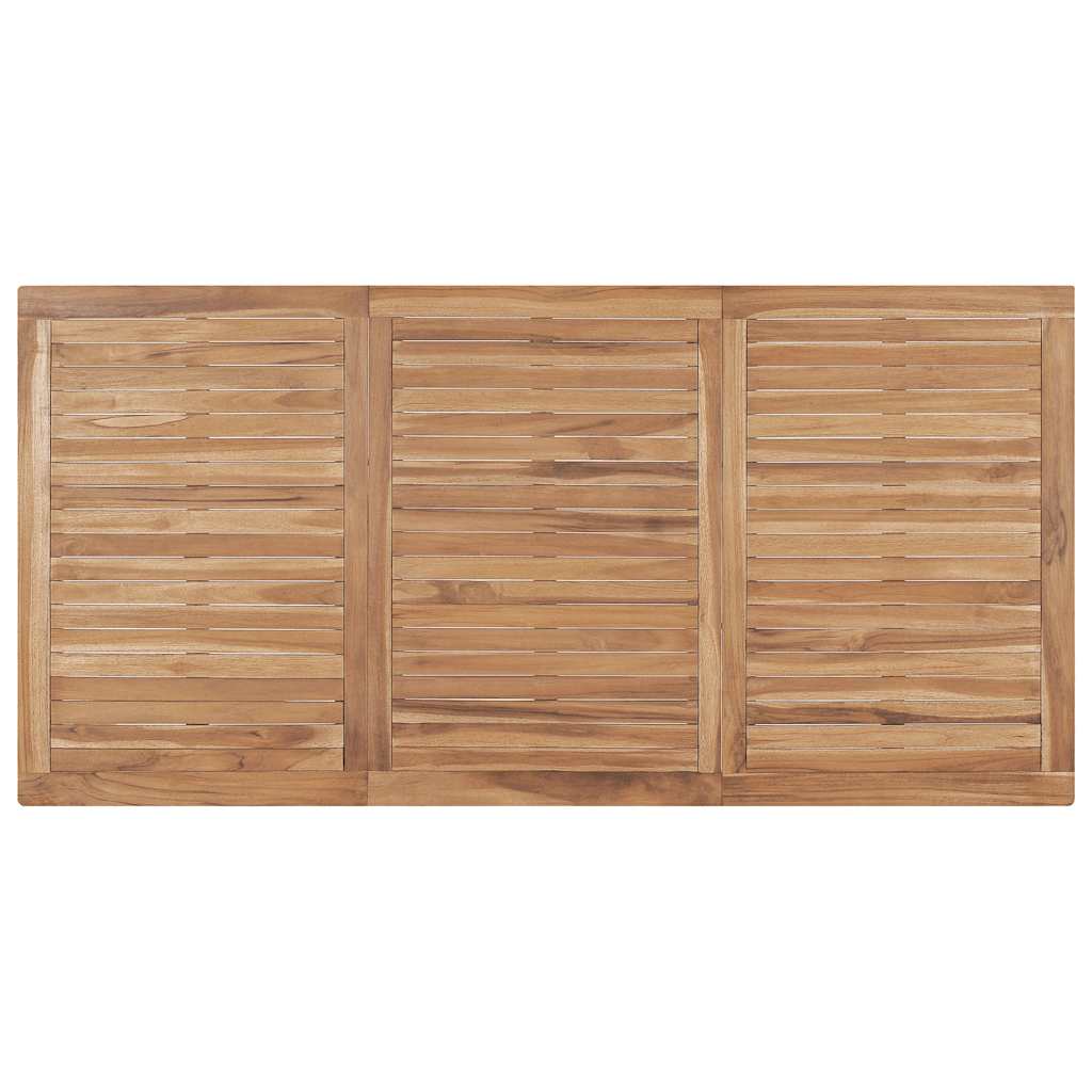 vidaXL Garden Dining Table 180x90x77 cm Solid Teak Wood