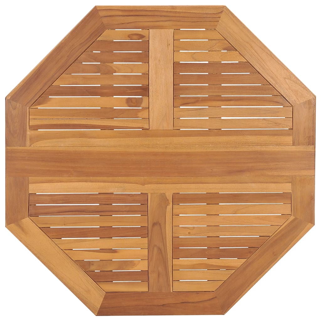 vidaXL Folding Garden Dining Table 90x90x75 cm Solid Teak Wood