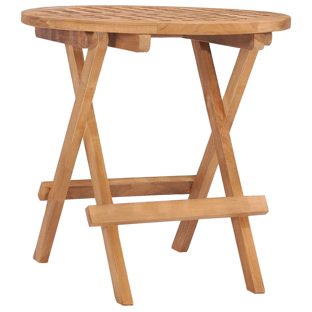 vidaXL Outdoor Dining Set | Natural teak | Smooth sanded teak hardwood | Compact
