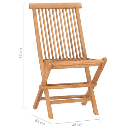 vidaXL Outdoor Dining Set | Teak Brown | Well-sanded teak hardwood | Medium