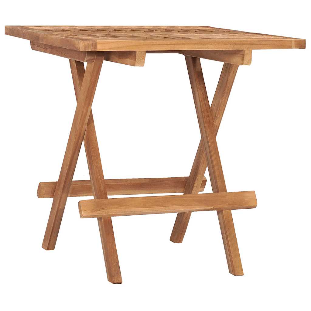 315455 vidaXL 3 Piece Folding Outdoor Dining Set Solid Teak Wood