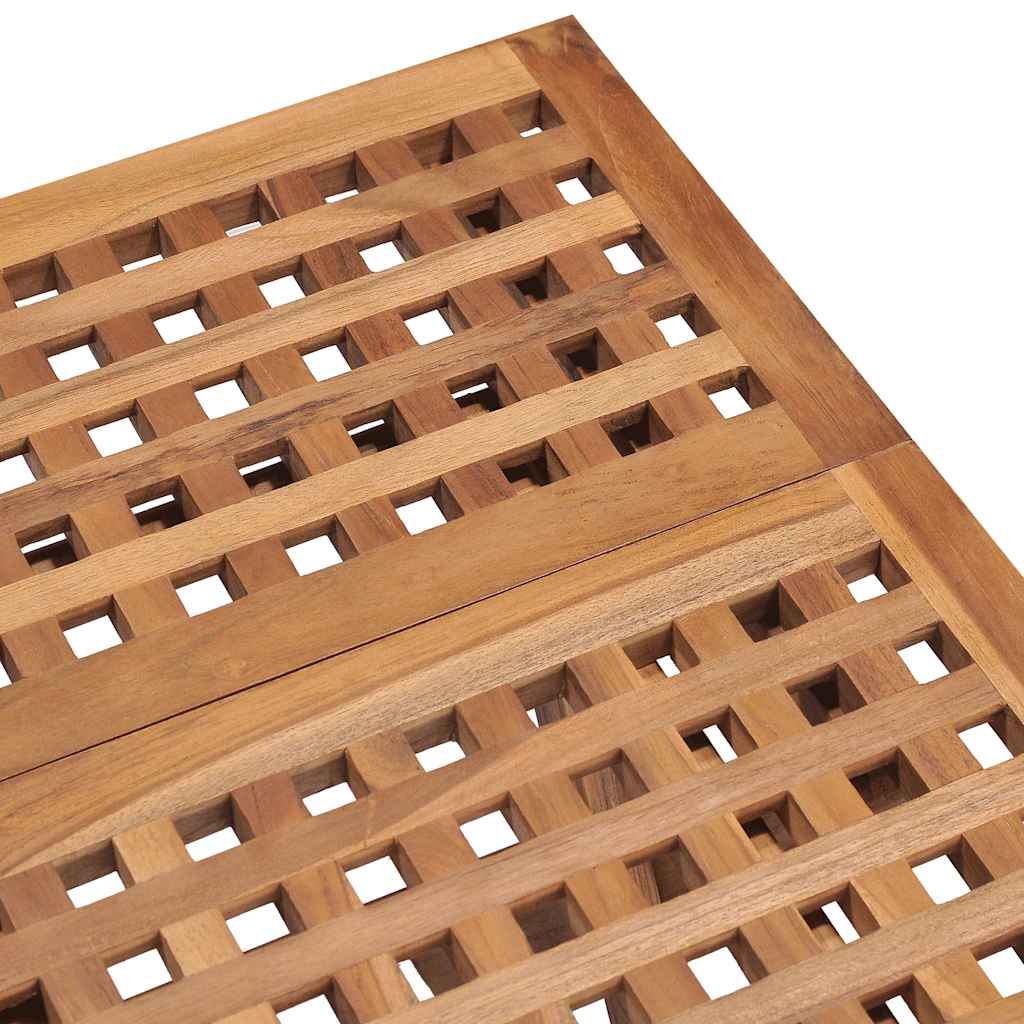 315455 vidaXL 3 Piece Folding Outdoor Dining Set Solid Teak Wood