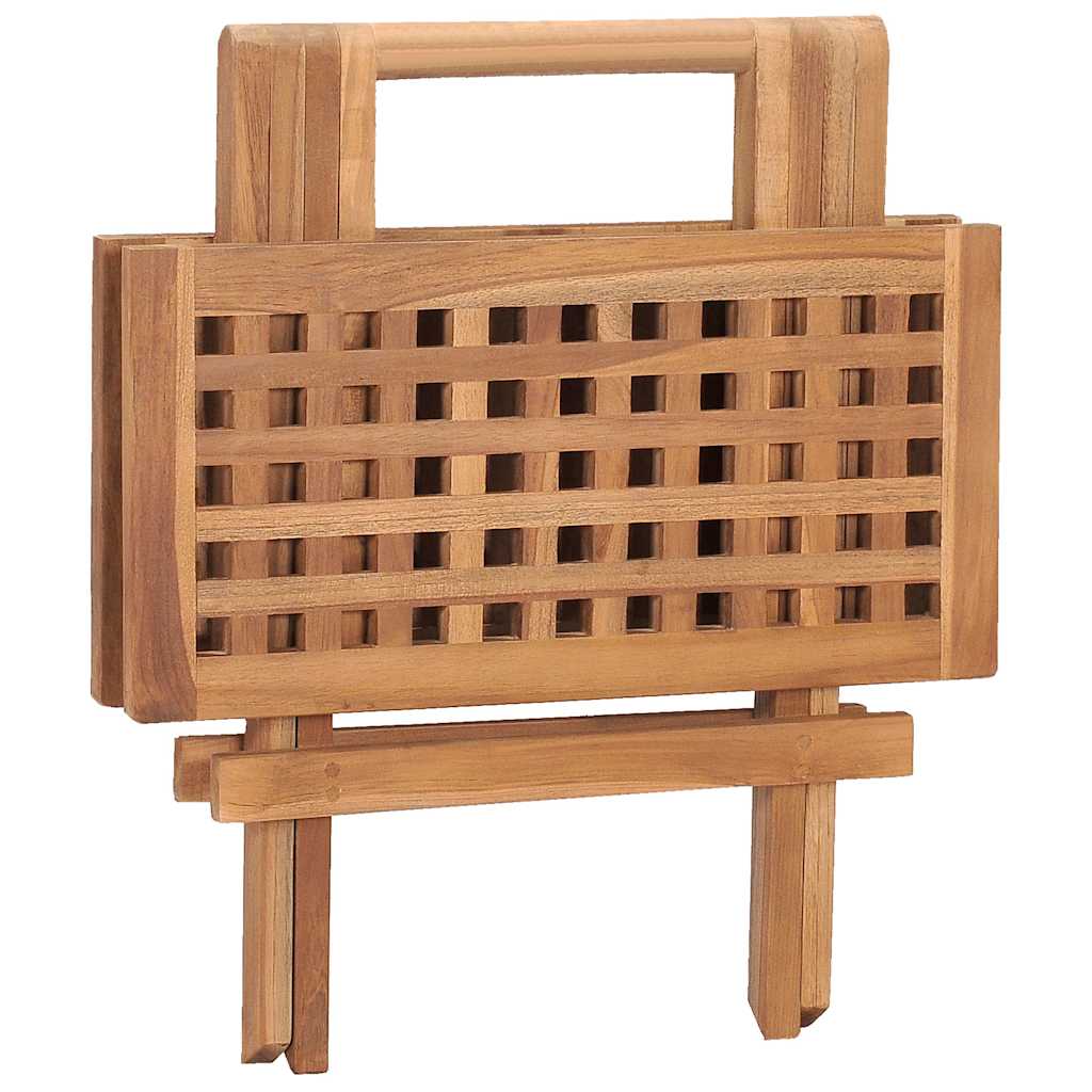 315455 vidaXL 3 Piece Folding Outdoor Dining Set Solid Teak Wood