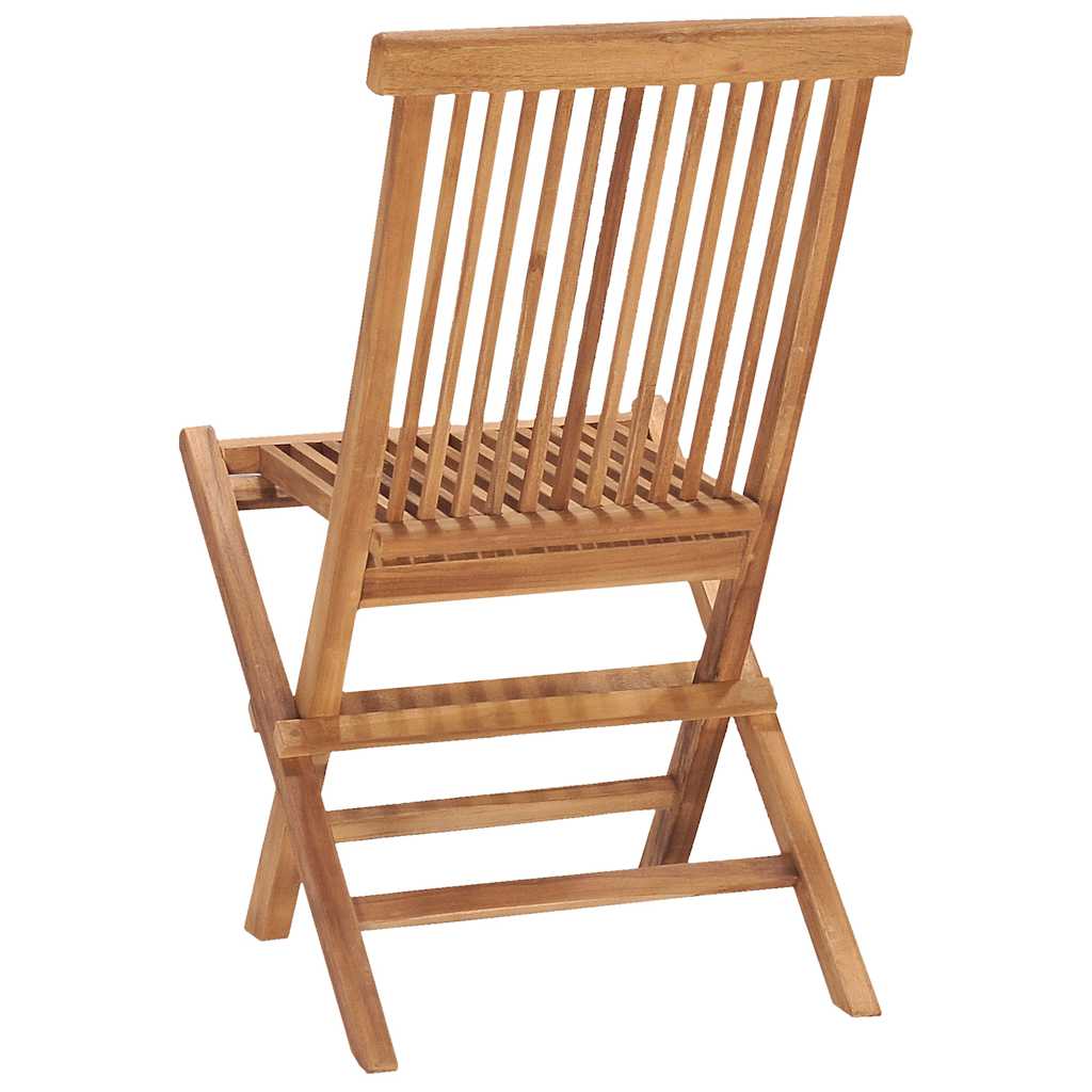 315455 vidaXL 3 Piece Folding Outdoor Dining Set Solid Teak Wood