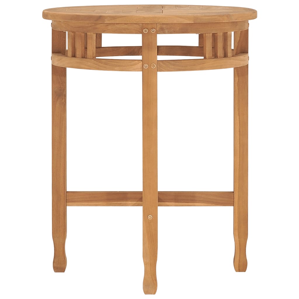 vidaXL Bistro Table Ø60x75.5 cm Solid Teak Wood