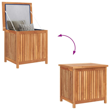 vidaXL Garden Storage Box 60x50x58 cm Solid Teak Wood