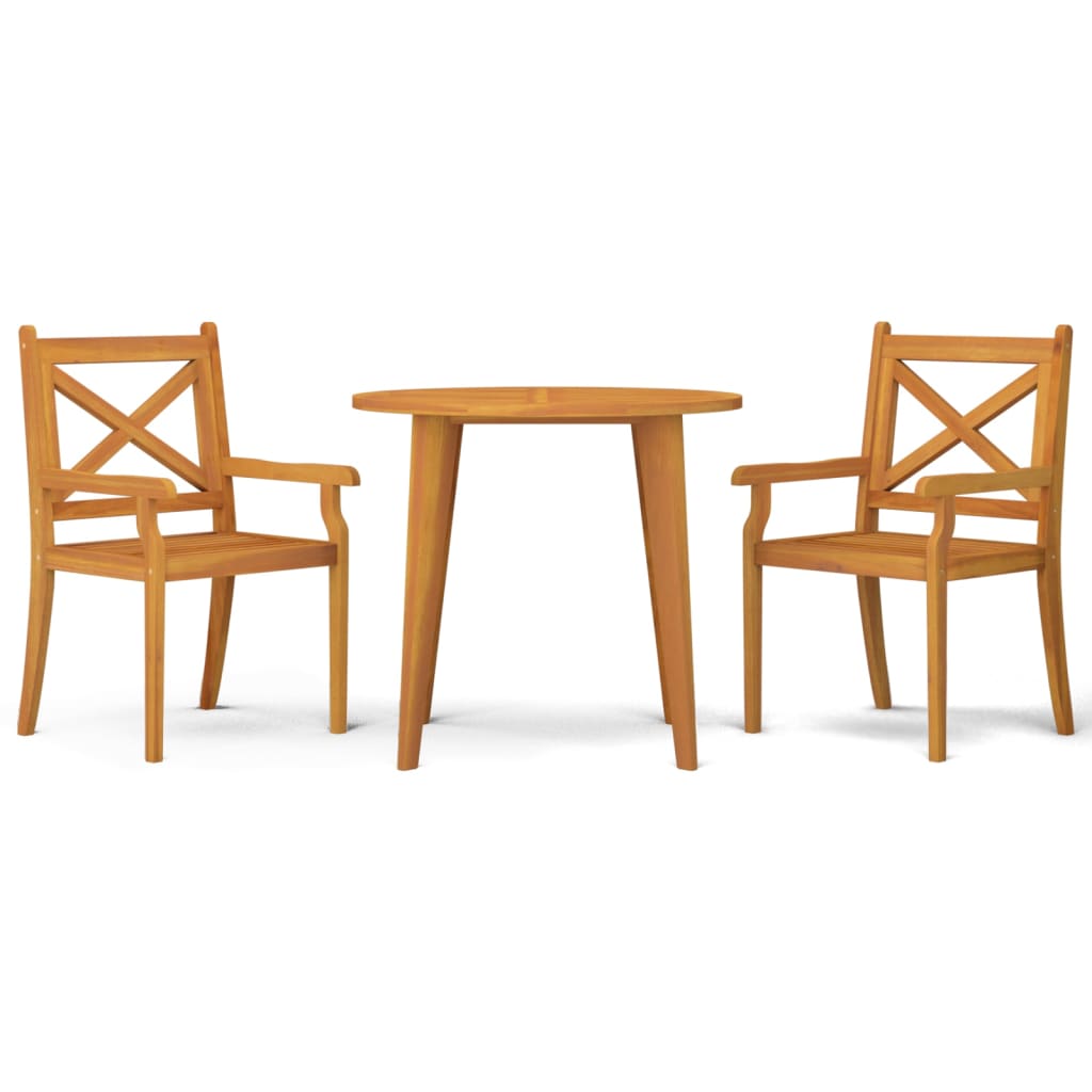 vidaXL Garden Dining Set | Natural wood | Solid acacia wood | Medium | Durable
