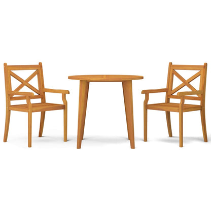 vidaXL Garden Dining Set | Natural wood | Solid acacia wood | Medium | Durable