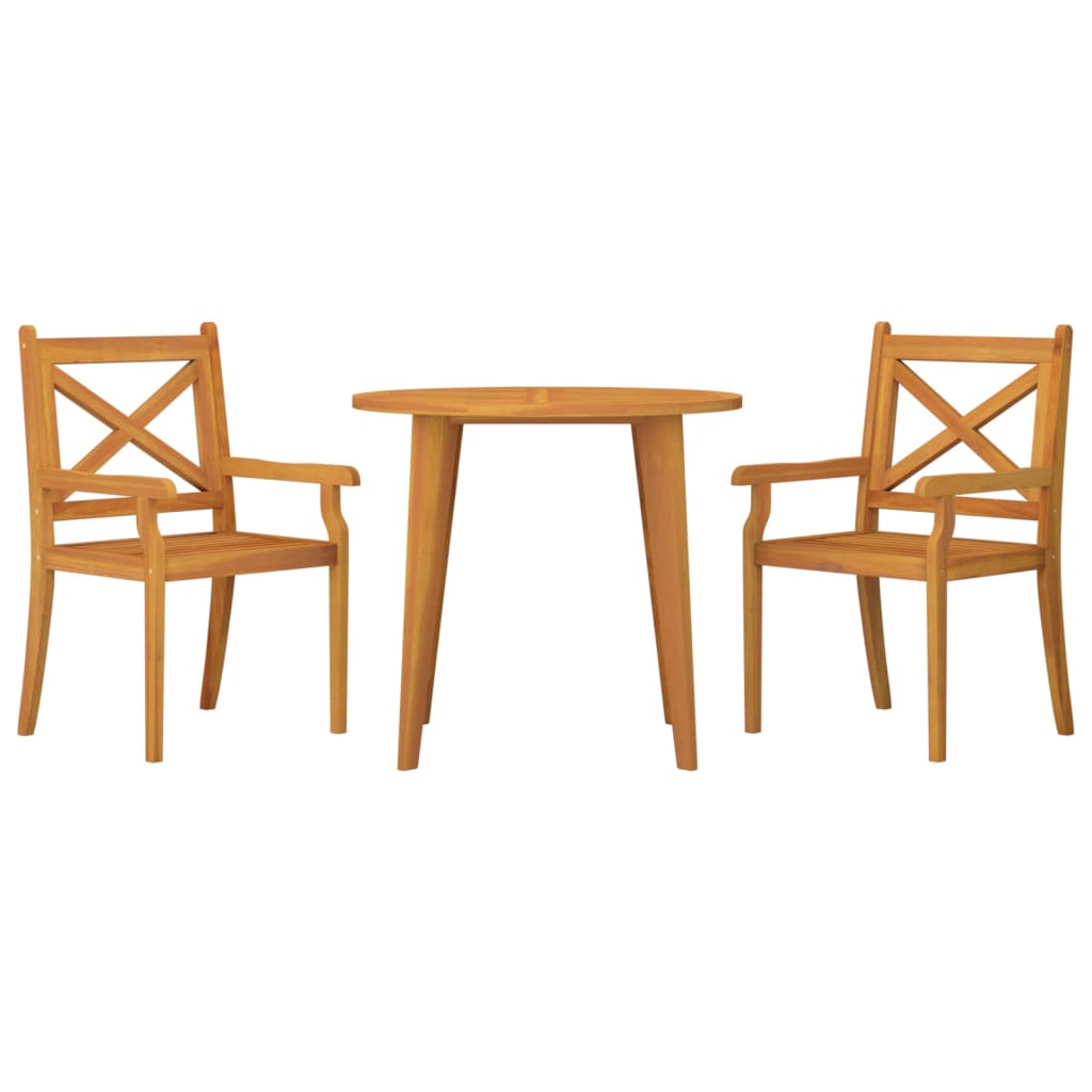 vidaXL Garden Dining Set | Natural wood | Solid acacia wood | Medium | Durable