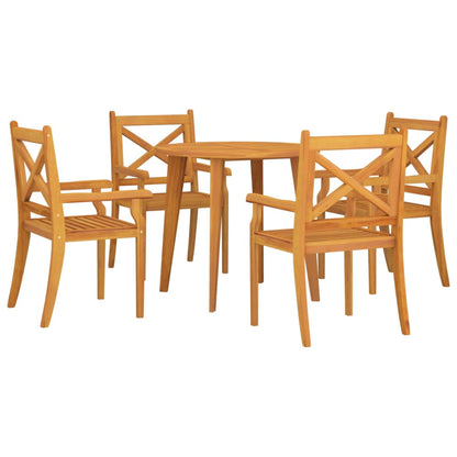 vidaXL Garden Dining Set | Natural wood | Solid acacia wood | Medium |  Durable