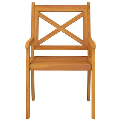 vidaXL Garden Dining Set | Natural Wood | Solid Acacia Wood | Medium | Durable
