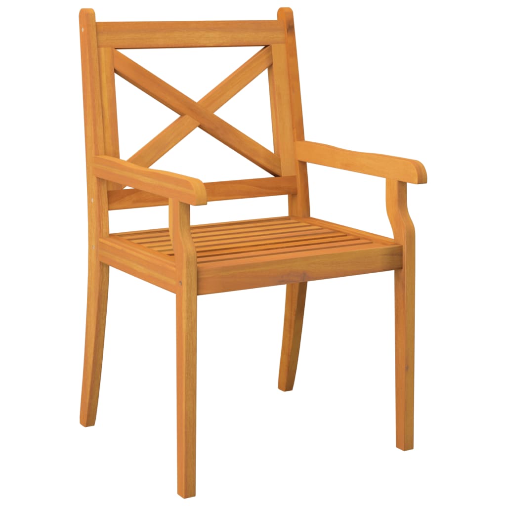 vidaXL Garden Dining Set | Natural Wood | Solid acacia wood with an oiled finish