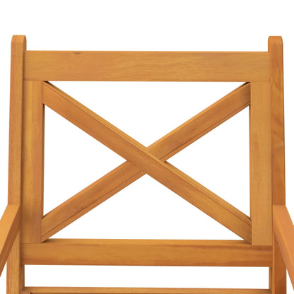 vidaXL Garden Dining Set | Natural Wood | Solid acacia wood with an oiled finish