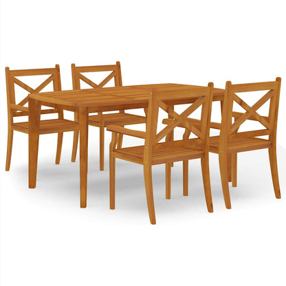 vidaXL Garden Dining Set | Natural wood | Solid acacia wood | Standard | Durable