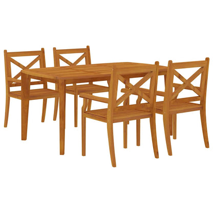 vidaXL Garden Dining Set | Natural wood | Solid acacia wood | Standard | Durable