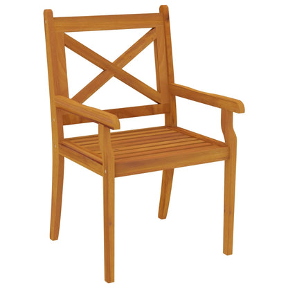 vidaXL Garden Dining Set | Natural Wood | Solid acacia wood | Large | Durable