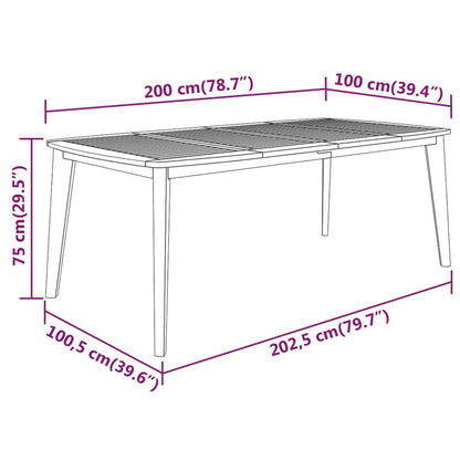 vidaXL Garden Dining Set | Brown | Solid Acacia Wood with an Oiled Finish