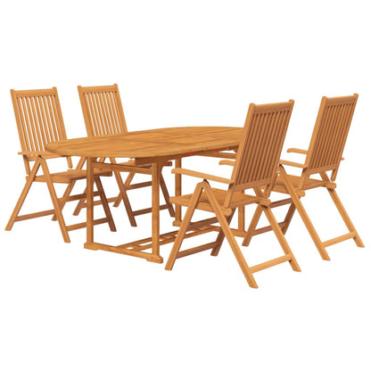 vidaXL Garden Dining Set | Natural Wood | Solid Acacia Wood | Large | Expandable