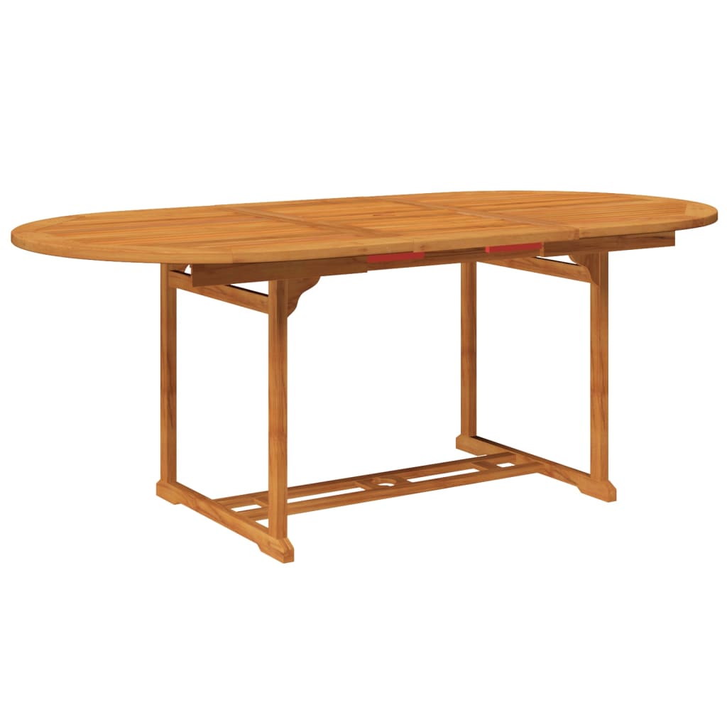 vidaXL Garden Dining Set | Natural Wood | Solid Acacia Wood | Large | Expandable
