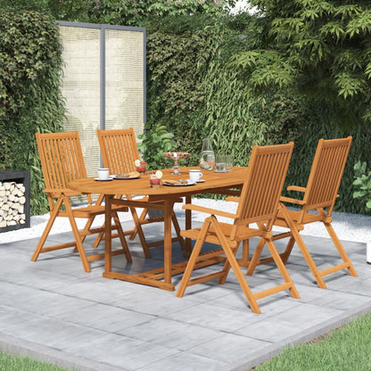 vidaXL Garden Dining Set | Natural Wood | Solid Acacia Wood | Large | Expandable