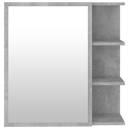 vidaXL Bathroom Mirror Cabinet Concrete Grey 62.5x20.5x64 cm Engineered Wood