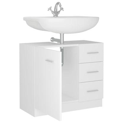 vidaXL Sink Cabinet White 63x30x54 cm Engineered Wood