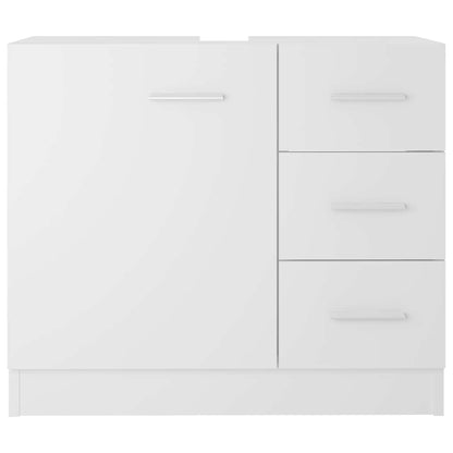 vidaXL Sink Cabinet White 63x30x54 cm Engineered Wood