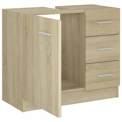 vidaXL Sink Cabinet Sonoma Oak 63x30x54 cm Engineered Wood
