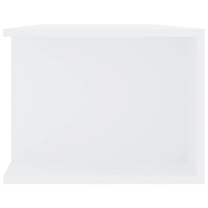 vidaXL TV Cabinet with LED Lights White 135x39x30 cm