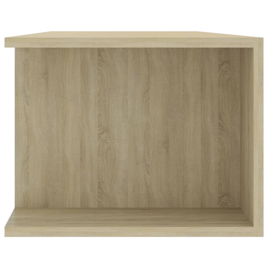 vidaXL TV Cabinet with LED Lights Sonoma Oak 135x39x30 cm