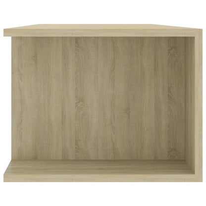 vidaXL TV Cabinet with LED Lights Sonoma Oak 135x39x30 cm