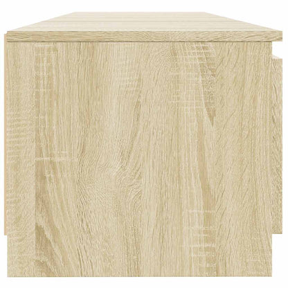 vidaXL TV Cabinet with LED Lights Sonoma Oak 140x40x36 cm