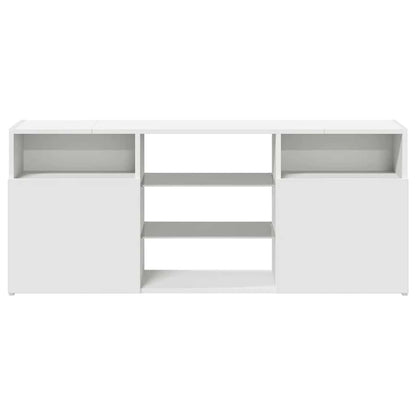 vidaXL TV Cabinet with LED Lights White 120x30x50 cm