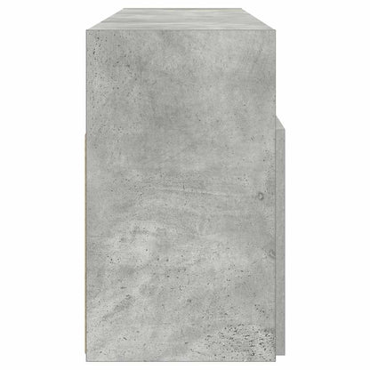 vidaXL TV Cabinet with LED Lights Concrete Grey 120x30x50 cm