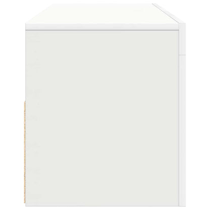 vidaXL TV Cabinet with LED Lights White 120x35x40 cm
