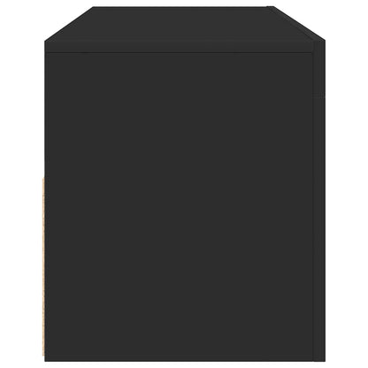 vidaXL TV Cabinet with LED Lights Black 120x35x40 cm
