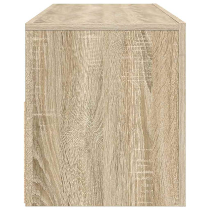 vidaXL TV Cabinet with LED Lights Sonoma Oak 120x35x40 cm