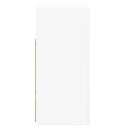 vidaXL Sideboard with LED Lights White 80x35x75 cm