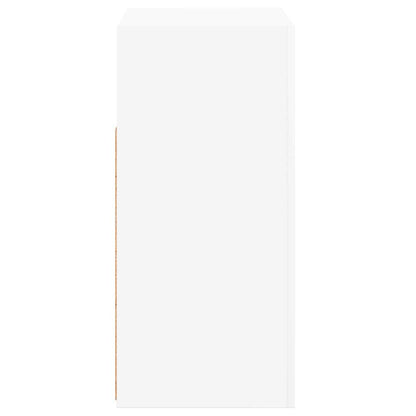 804328 vidaXL Sideboard with LED Lights White 80x35x75 cm