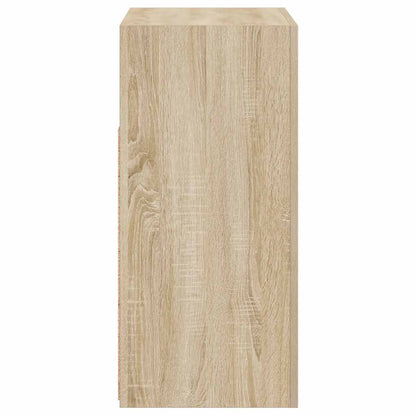 vidaXL Sideboard with LED Lights Sonoma Oak 80x35x75 cm