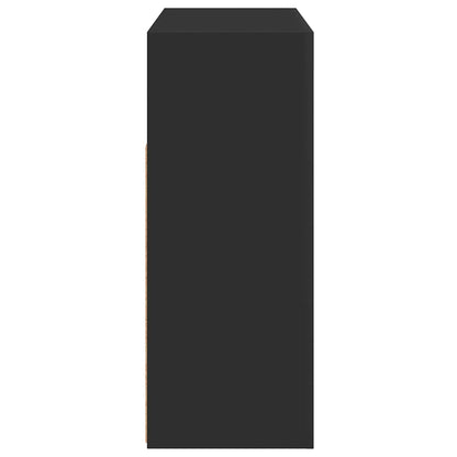 vidaXL Sideboard with LED Lights Black 115.5x30x75 cm