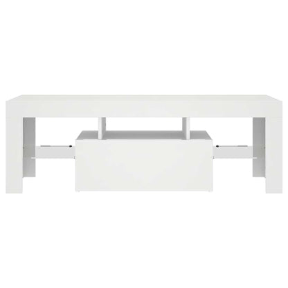 vidaXL TV Cabinet with LED Lights White 120x35x40 cm