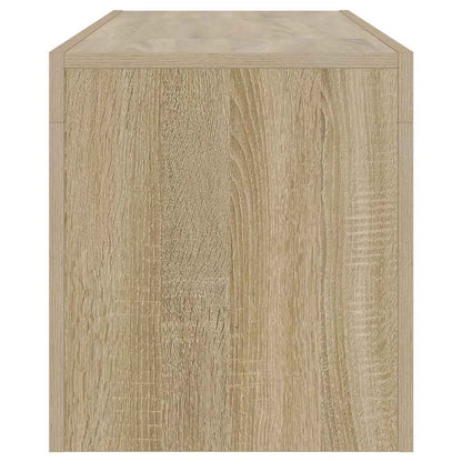 vidaXL TV Cabinet with LED Lights Sonoma Oak 120x35x40 cm
