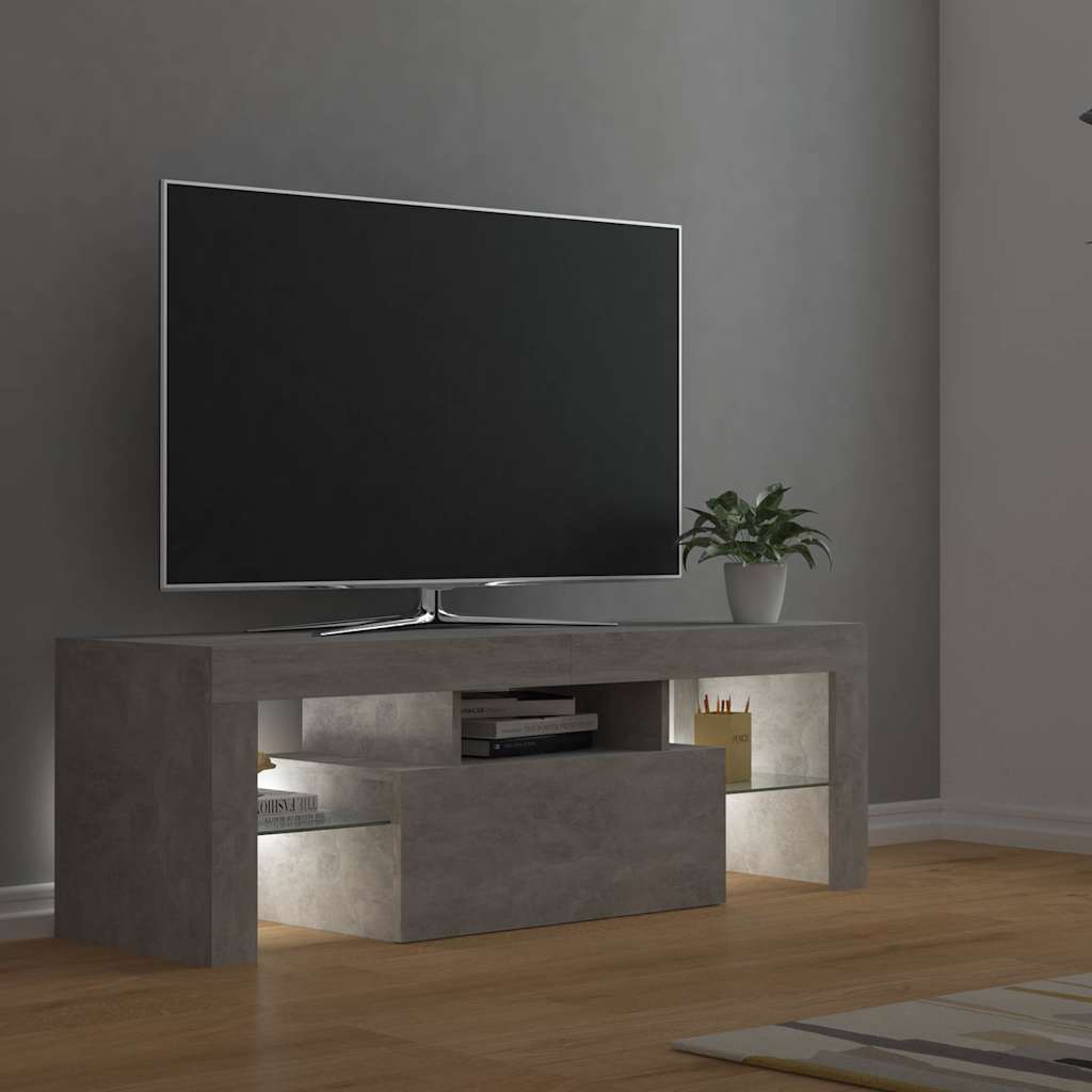 vidaXL TV Cabinet | TV Cabinet | Rectangular | Modern | LED Light Cabinet