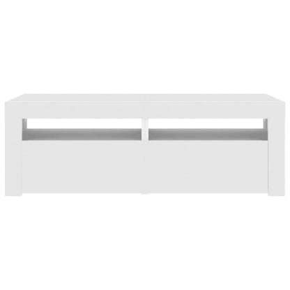 vidaXL TV Cabinet with LED Lights White 120x35x40 cm