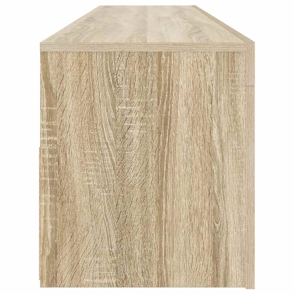 vidaXL TV Cabinet with LED Lights Sonoma Oak 120x35x40 cm