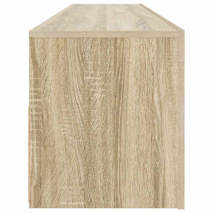 vidaXL TV Cabinet with LED Lights Sonoma Oak 120x35x40 cm