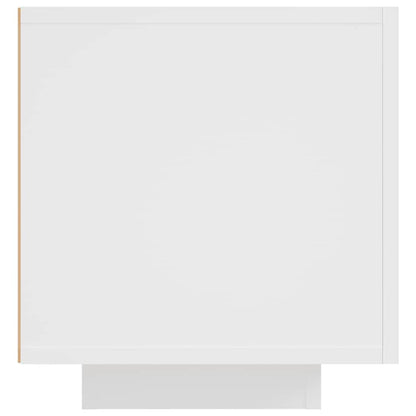 vidaXL TV Cabinet with LED Lights White 160x35x40 cm