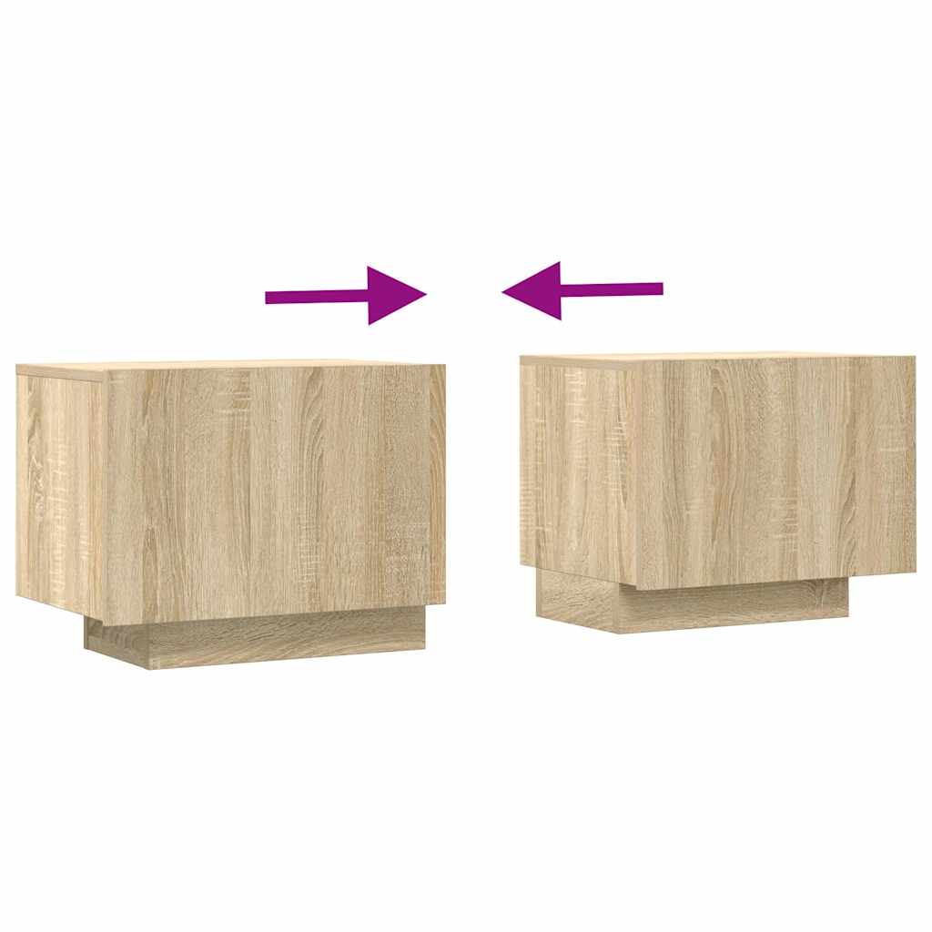 vidaXL TV Cabinet Sonoma Oak 100x35x40 cm Engineered Wood