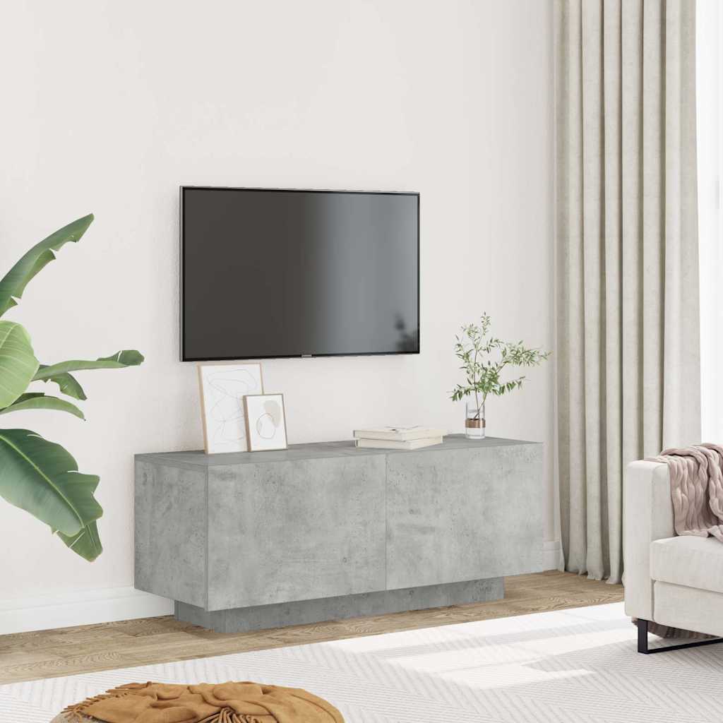 vidaXL TV Cabinet Concrete Grey 100x35x40 cm Engineered Wood